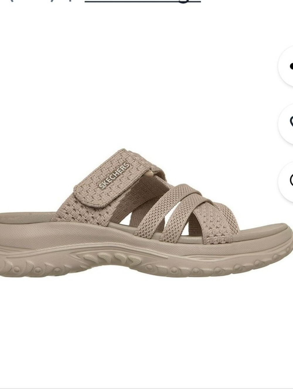 (6)Skechers Ladied Strappy Slide Sandal - Picture 2 of 5